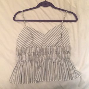 Striped Express strap tank